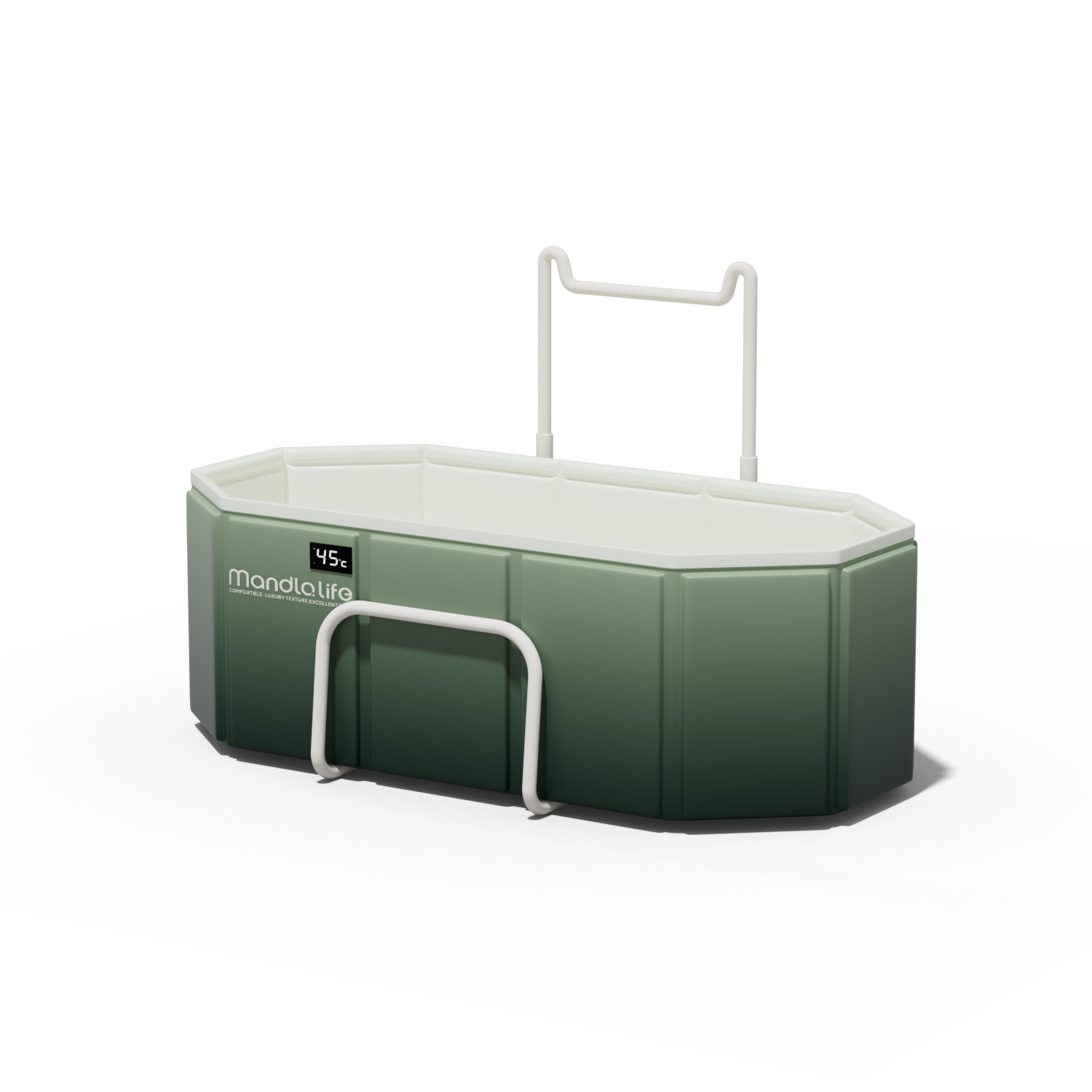 Bathtub with Multipurpose Rack gradient green · Digital display model · Expand